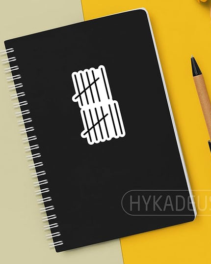 (3Pcs) Funny Six Seven 67 Meme Tally Marks Stickers Teacher Student Humor 6 7 Numbers Vinyl Decals Gen Alpha Design Waterproof for Laptop, Water Bottle, Tumbler, 3" x 1.7"