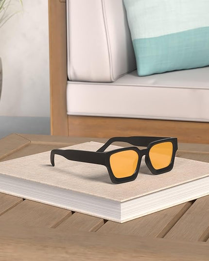 VANLINKER Thick Square Sunglasses for Men Women Retro Chunky Rectangle Shades UV400 Protection VL9731