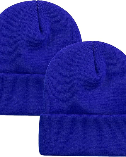 ZOORON 1&2 Pack Beanie for Men Women Slouchy Beanie Hats Winter Knit Caps Soft Ski Hat Unisex