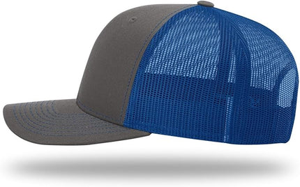 Richardson 112 Trucker Hat - Premium Adjustable Snapback Hat - Structured Six Panel Richardson Blank Caps