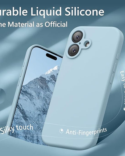 FireNova Magnetic for iPhone 17 Case, Compatible with MagSafe, [Integrated Silicone Camera Control Button] [Camera Protection] Anti-Scratch Microfiber Lining Phone Case, 6.3", Sky Blue