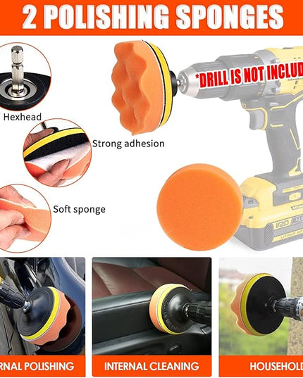 Viewsun 20PCS Car Cleaning Kit, Car Interior Detailing Kit with High Power Handheld Vacuum, Auto Detailing Drill Brush Set, Cleaning Gel, Complete Car Wash Kit Supplies for Deep Cleaning