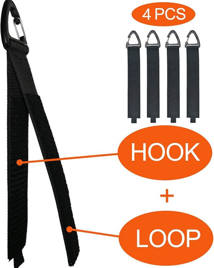 Extension Cord Holder Organizer(4 Pack L), Extension Cord Hanger for Garage Organization and Storage, 16-Inch Heavy Duty Storage Straps, Garage Gadgets for Men