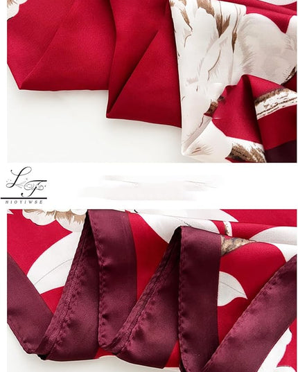 Satin Bandanas Head Scarf For Women Hair Scarves Accessories Lightweight Fashion Wrap Neck Silk Sleeping Headscarf
