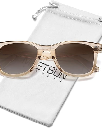 MEETSUN Polarized Sunglasses for Women Men Classic Retro Square Frame Driving Sun Glasses UV Protection