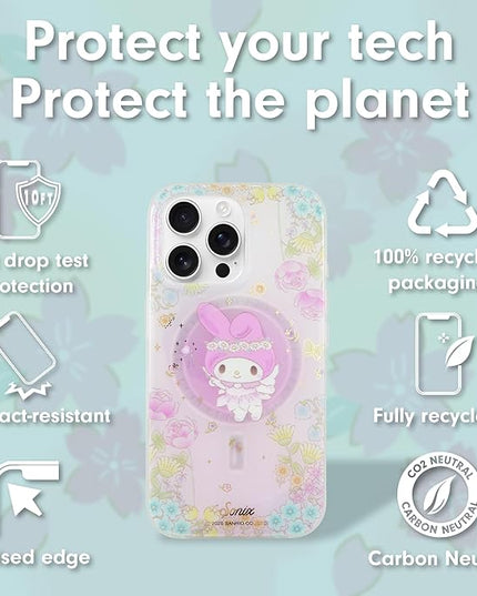 Sonix Protective Cases for iPhone 15 Series | Compatible with MagSafe | 10ft Drop Tested (My Melody Fairy 50th Anniversary, iPhone 15 Pro)