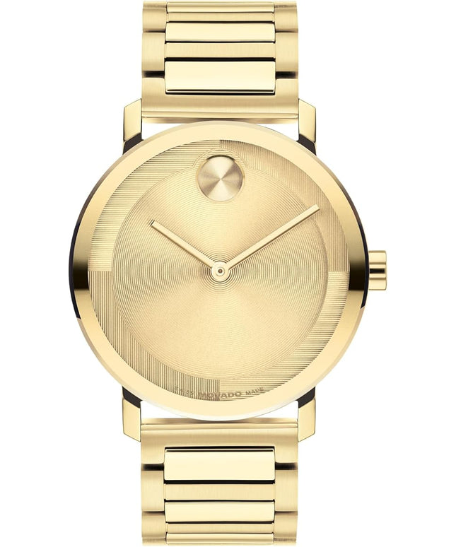 Movado Bold Evolution 2.0 Men's Watch - Swiss Quartz Movement, Stainless Steel Mesh Bracelet - 3 ATM Water Resistance - Luxury Fashion Timepiece for Him - 40mm