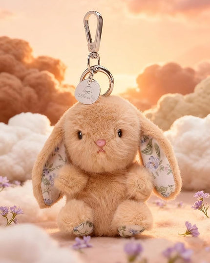 Rabbit Keychain for Backpack, Cute Keychain Bag Charms for Women