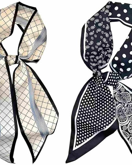 Womens Silk Scarf - Large Size 59 Inch Head Hair Neck Scarves Purse Bag Scarfs For Handbags Satin Fashion