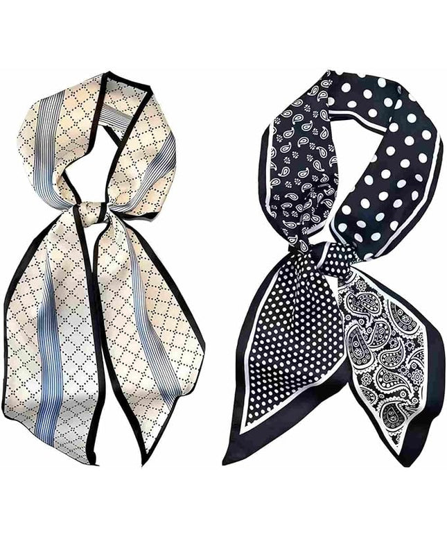 Womens Silk Scarf - Large Size 59 Inch Head Hair Neck Scarves Purse Bag Scarfs For Handbags Satin Fashion