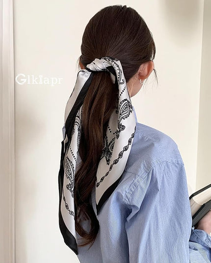 Satin Bandana Headscarf for Women Silky Hair Scarves for Fashion Lightweight