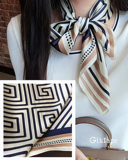 Satin Bandana Headscarf for Women Silky Hair Scarves for Fashion Lightweight