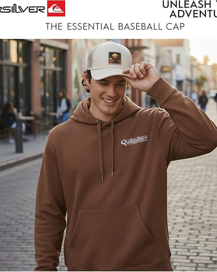 Quiksilver Men's Premium Cotton Adjustable Snap Back Logo Baseball Cap