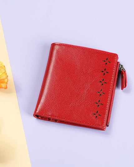 Lavemi Ultra Thin Small Compact Leather Womens Girls Wallets RFID Blocking Credit Card Holder for Women