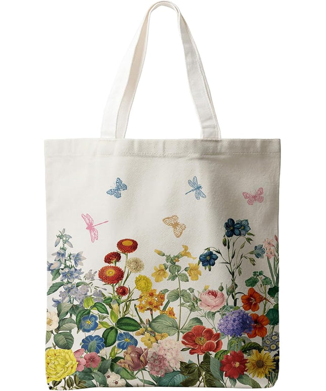Horaldaily Canvas Tote Bag,Reusable Shoulder Tote Bag for Women Lady Casual Vacation, Shopping, Work, Gym