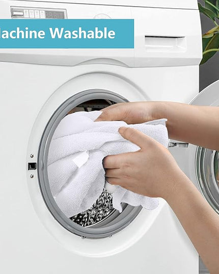 HOMEXCEL White Microfiber Cleaning Cloth, 8 Pack Cleaning Towels for Kitchen, Lint Free, Scratch-Free, Highly Absorbent, and Reusable Cleaning Rags for House, Window and Glass, Cars, 11.5 X11.5 inch