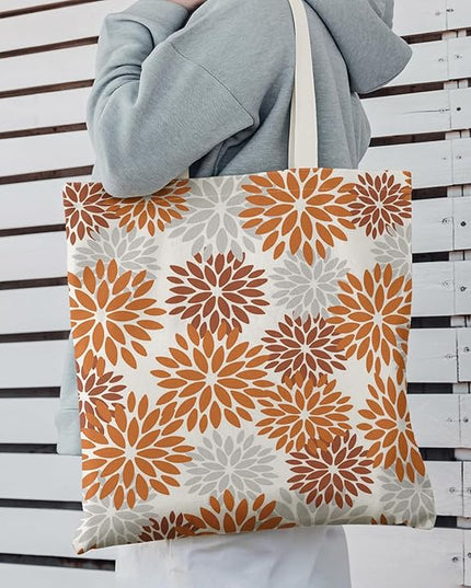 Horaldaily Canvas Tote Bag,Reusable Shoulder Tote Bag for Women Lady Casual Vacation, Shopping, Work, Gym