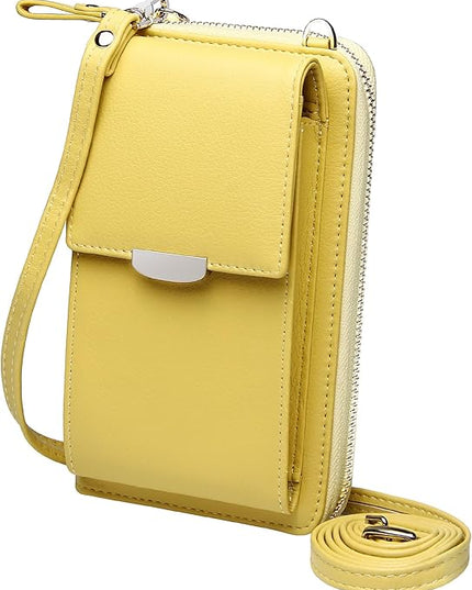 KUKOO Small Crossbody Bag Cell Phone Purse Wallet with Credit Card Slots for Women