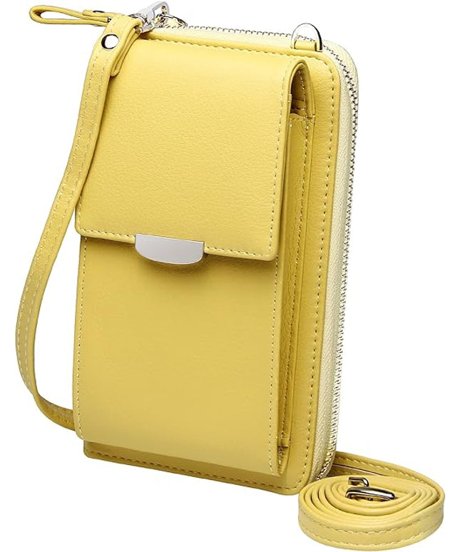 KUKOO Small Crossbody Bag Cell Phone Purse Wallet with Credit Card Slots for Women