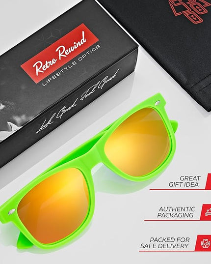 Retro Rewind Polarized Sunglasses for Men and Women - UV Protection Classic Sun Glasses