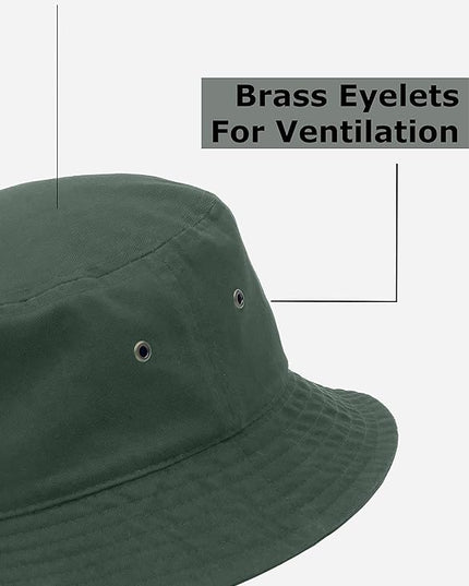 Utmost Bucket Hat 100% Cotton & Denim Lightweight Packable Outdoor Summer Beach Fishing Sun Hat