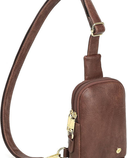 INICAT Sling Bag for Women Touchscreen Small Crossbody Cell Phone Purse Fanny Pack