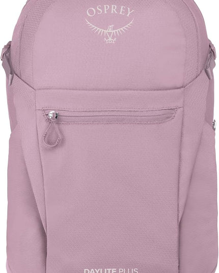 Osprey Daylite Plus Commuter Backpack - Everyday Pack with Laptop Sleeve, Bottle Pockets, and Extra Storage, Iris Pink