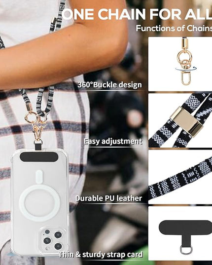 Phone Lanyard Crossbody Neck Strap with Charm Universal Adjustable Shoulder Strap Accessories
