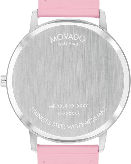 Movado Face Men's Luxury Quartz Watch - Swiss Movement - Water Resistance 30 Meters (3ATM) - Elegant Timepiece - Gift for Him - 41mm