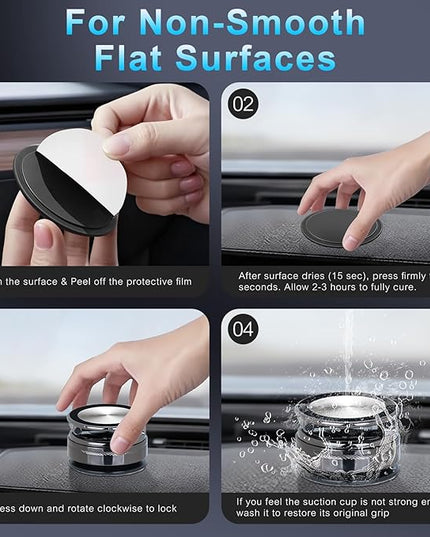 Magnetic Phone Holder for Car, Universal 360 Adjustable Vacuum Magnetic Phone Holder Mount Foldable for iPhone 17 Pro Max 16 15 14 13 12 Plus for Car/Gym/Mirror/Kitchen