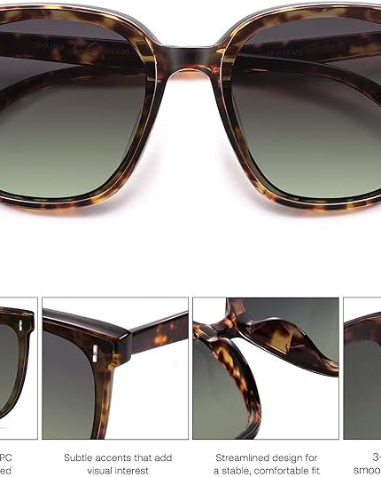 SOJOS Sunglasses for Women Men Vintage Style Shades SJ2157