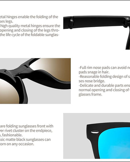 Joopin Square Sunglasses Polarized UV Protection Trendy Designer Sun Glasses Men Women