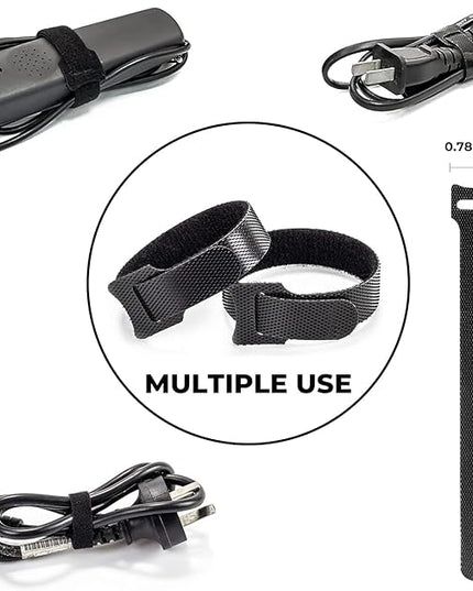Cable Management Organizer Kit, Desk Cable Organizer, Cable Management Under Desk, Wire Management and Cord Organizer for Home, Office, Standing Desk