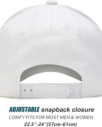 MEINICY Vintage Trendy Trucker Hat, Structured 5-Panel Snapback Hat, Adjustable Cotton Solid or 2-Tone Baseball Cap Men Women
