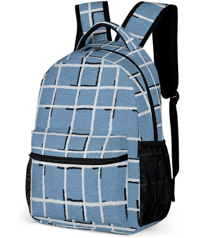Fashion Morandi Blue Paper Backpack Lightweight Large Capacity Laptop Daybag for Travel Work