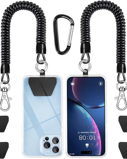 SHANSHUI Phone Lanyard, Cell Phone Lanyard Tether Pads Compatible with iPhone & All Smartphones in Full Cover Cases