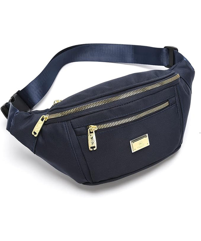DAITET Crossbody Fanny Pack for Men&Women,Large Waist Bag & Hip Bum Bag with Adjustable Strap for Outdoors Workout Traveling Casual Running Hiking Cycling