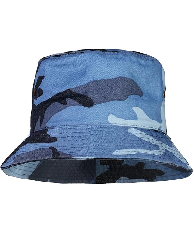 Falari Men Women Unisex Cotton Bucket Hat 100% Cotton Packable for Travel Fishing Hunting Summer Camp