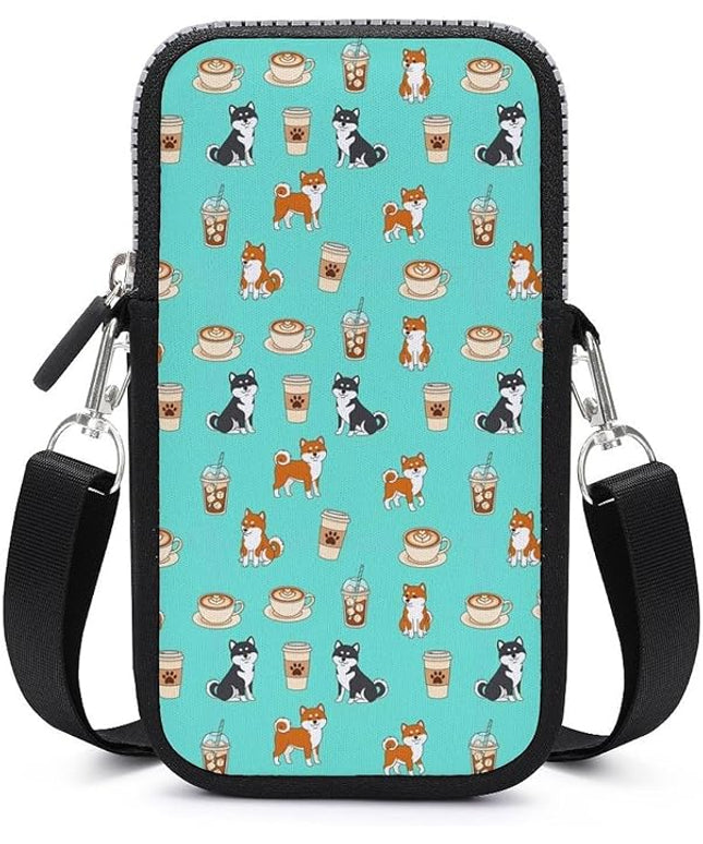 Unisex Small Crossbody Bags, Women Men Portable Adjustable Crossbody Phone Wallet Pouch