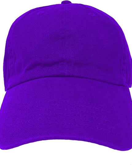 Glory Max 100% Cotton Baseball Cap Classic Plain Low Profile Golf Dad Hat Buckle Adjustable