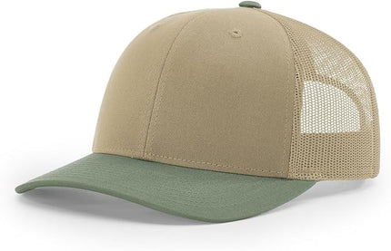 Richardson 112 Trucker Hat - Premium Adjustable Snapback Hat - Structured Six Panel Richardson Blank Caps