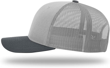 Richardson 112 Trucker Hat - Premium Adjustable Snapback Hat - Structured Six Panel Richardson Blank Caps