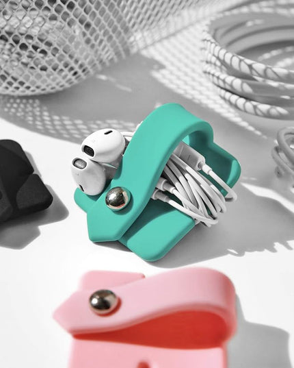 Cord Organizer Earbuds Holder Earphone Wrap Earphones Organizer Headset Headphone Earphone Wrap Winder Cord Manager Cable Winder Set of 3