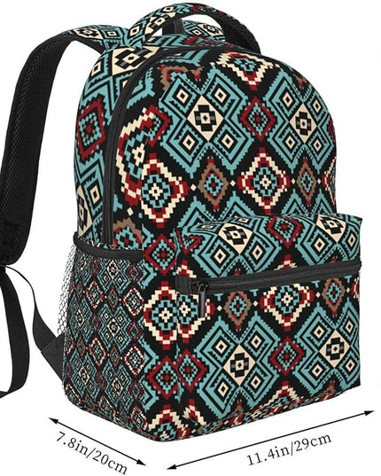 Native American Backpack for Men Women,Casual Travel Hiking Camping Backpacks Lightweight Bookbag