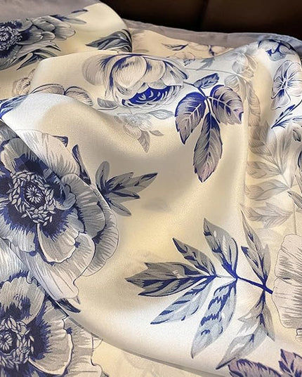 Fashion Scarves Scarf 100% Silk Feeling Scarf Silk Like Scarves Long Lightweight Sunscreen Shawls for Women