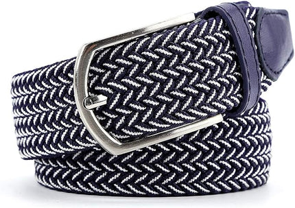 Braided Canvas Woven Elastic Stretch Belts for Men/Women/Junior with Multicolored