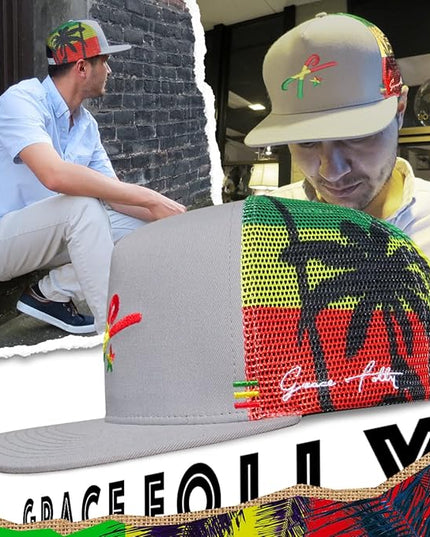 Grace Folly Trucker Hat for Men & Women. Snapback Mesh Caps