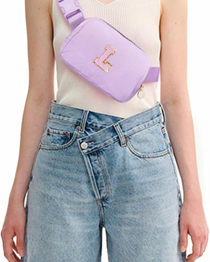 Uygafly Birthday Gifts for Women,Birthday Gifts Idea for Her Friends Female Teacher | Personalized Fanny Pack Belt Bag Crossbody Bags for Women Girls,Cute Teen Trendy Stuff | Lavender,L