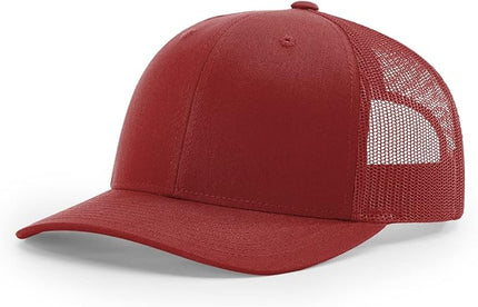 Richardson 112 Trucker Hat - Premium Adjustable Snapback Hat - Structured Six Panel Richardson Blank Caps