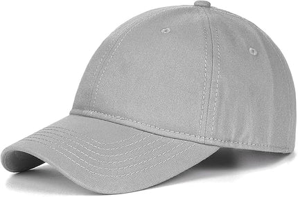Zylioo XL XXL Oversize Baseball Cap, 100% Cotton Adjustable Dad Hat for Big Heads 23.5"-25.5", Soft Crown Large Size Cap